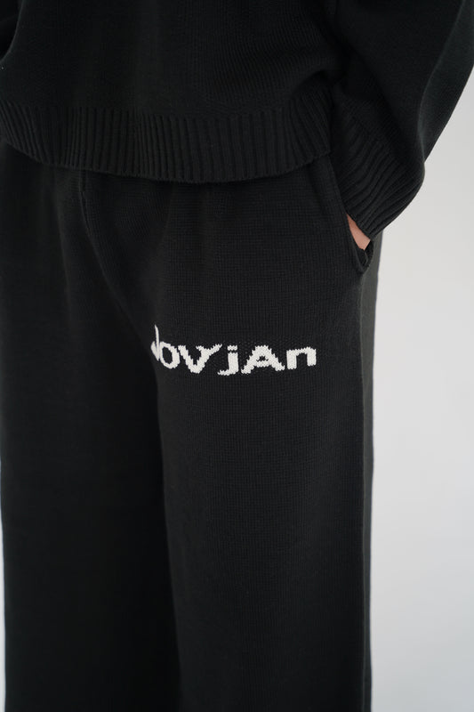 Black Knit Pants